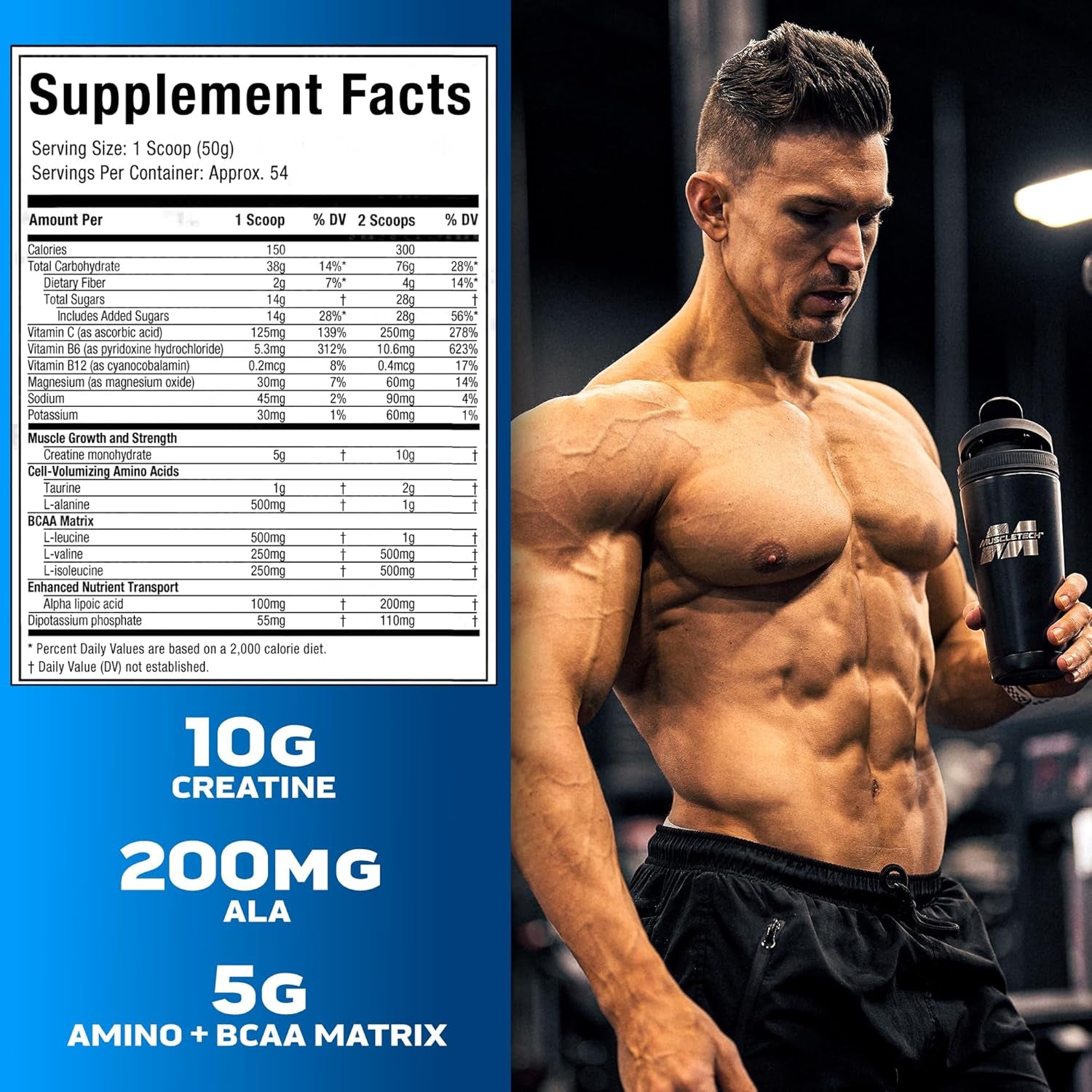 Creatine Monohydrate Powder | Cell-Tech Creatine Powder | Post Workout Recovery