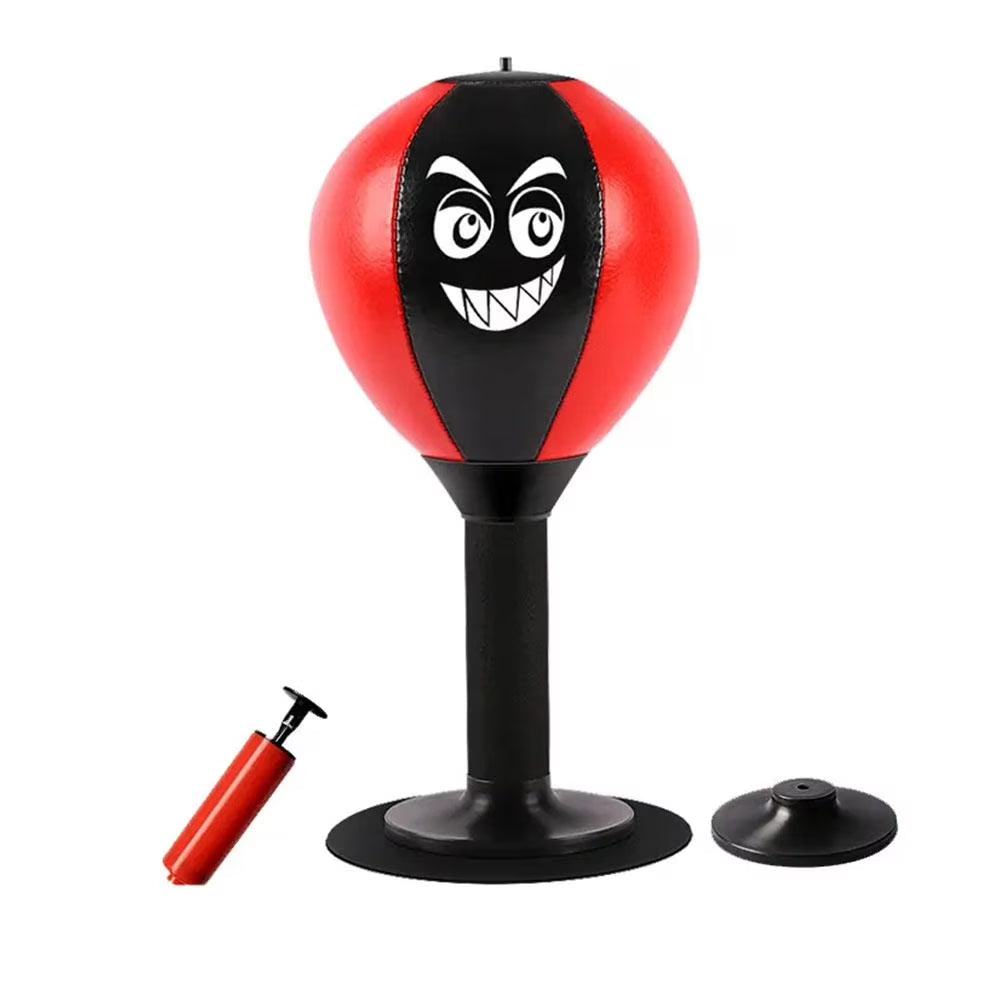 Desktop Punching Bag, Stress Buster with Suction Cup for Office Table and Counters, Heavy Duty Stress Relief Ball, Desk Boxing Punch Ball, Funny Toys for Kids Coworkers and Friends