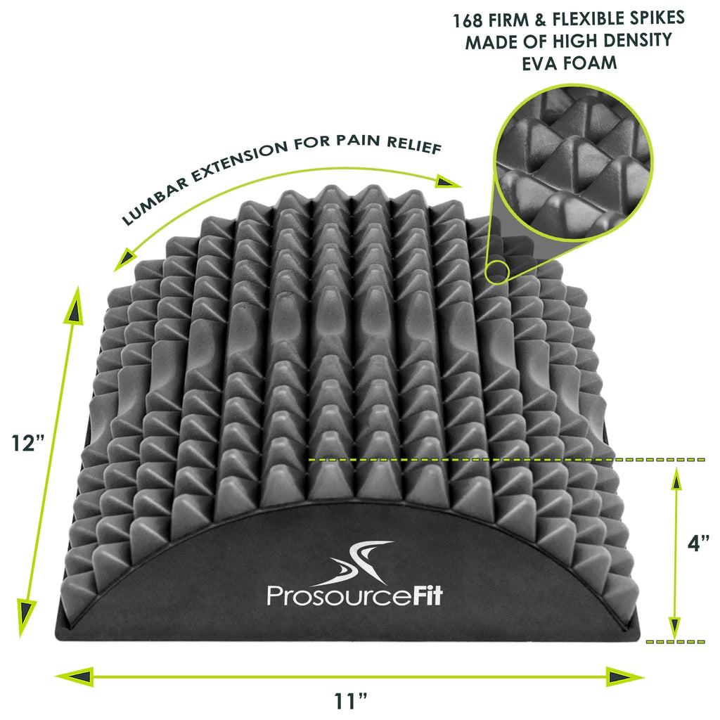 Arched Back Stretcher Orthopedic Traction Device, Black