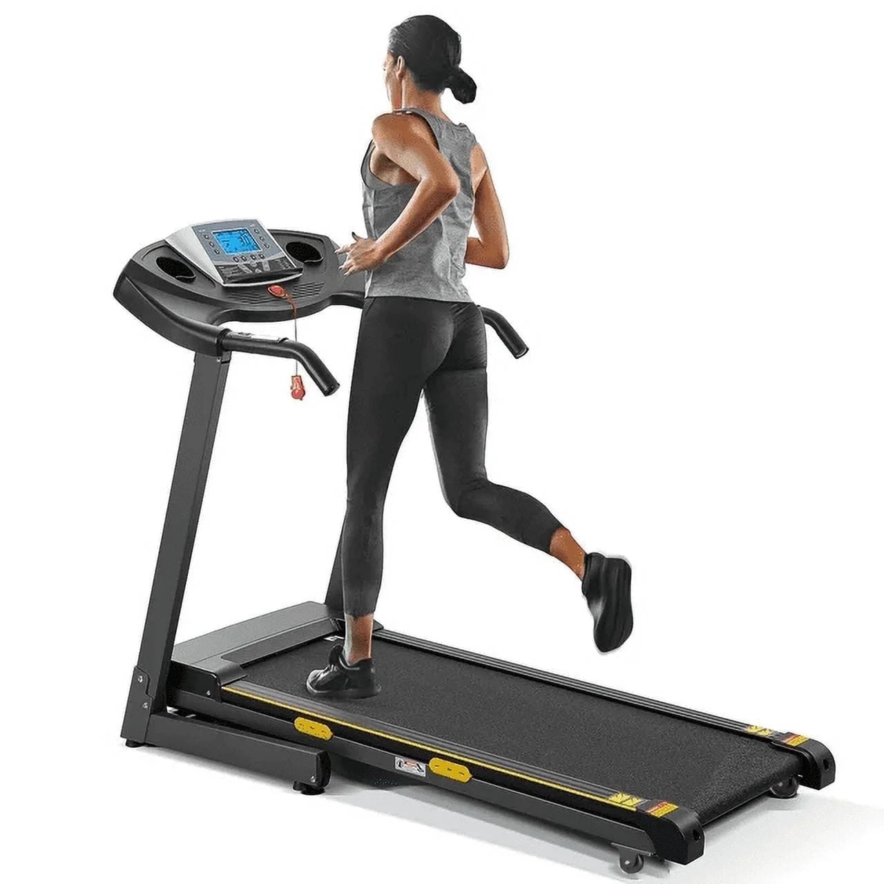 Treadmill with Incline Folding with 12 Level Automatic Incline 2.5Hp Power 8.5Mhp Speed Running Machine 15 Preset Training Program Electric Treadmill for Home Use