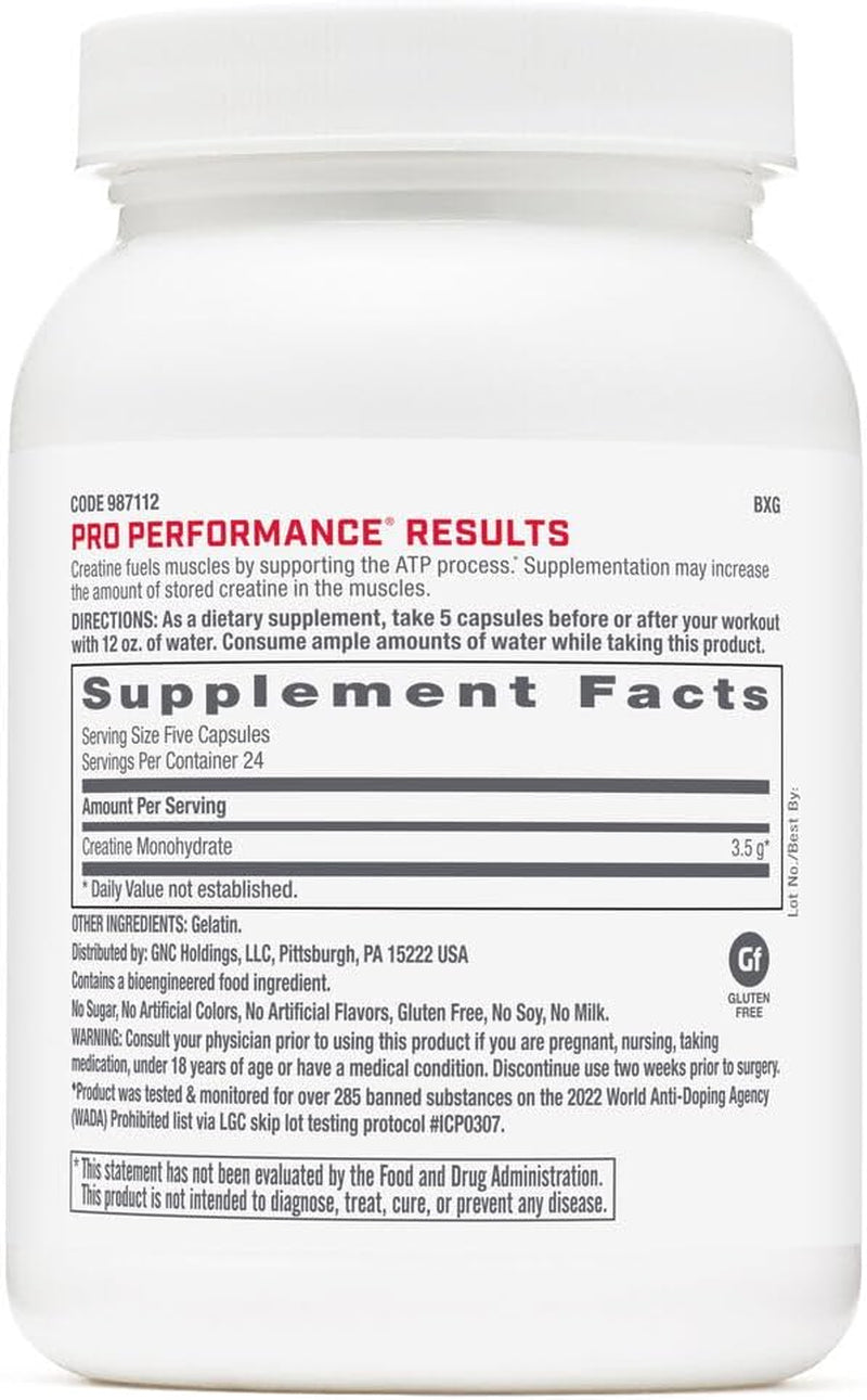Pro Performance Creatine Monohydrate Pills for Men and Women | 3500Mg | Energy P