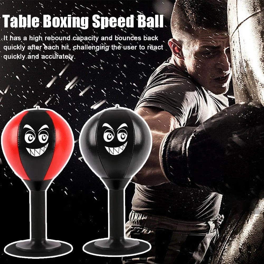 Desktop Punching Bag, Stress Buster with Suction Cup for Office Table and Counters, Heavy Duty Stress Relief Ball, Desk Boxing Punch Ball, Funny Toys for Kids Coworkers and Friends