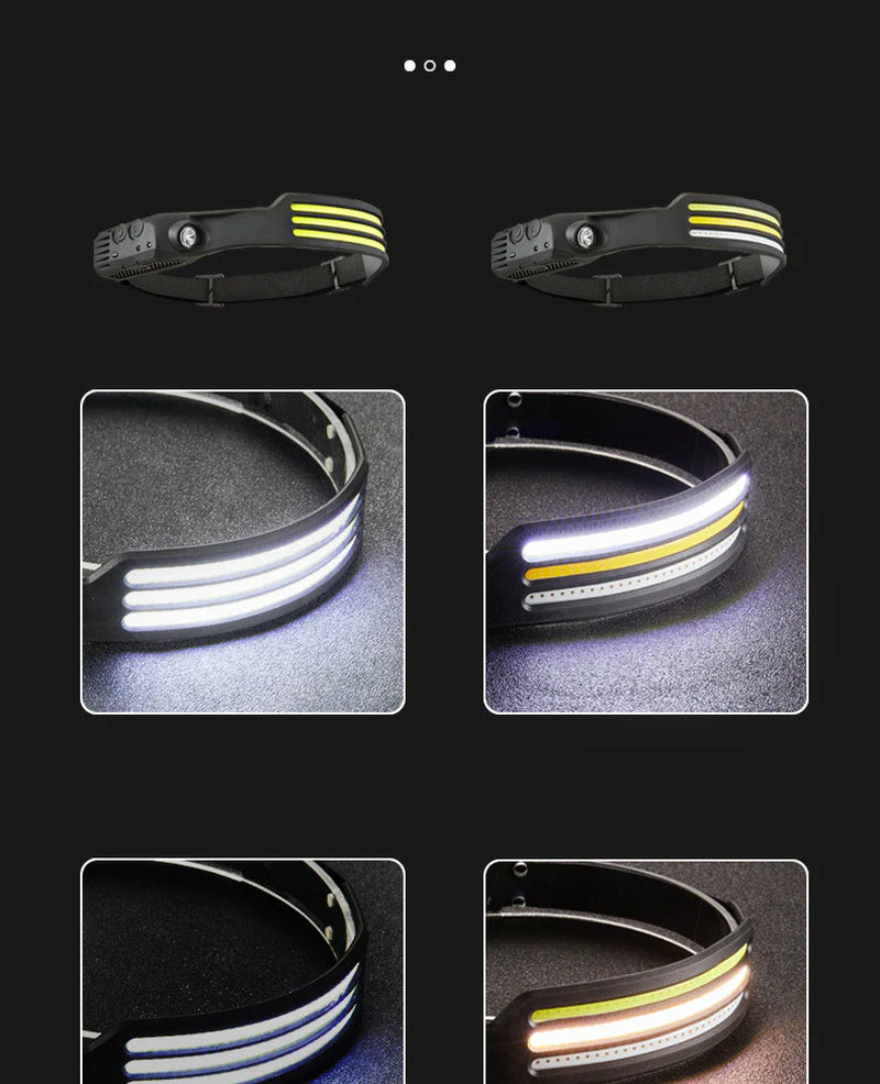 Smart Sensor Light Bright Headlamp Outdoor Wearable