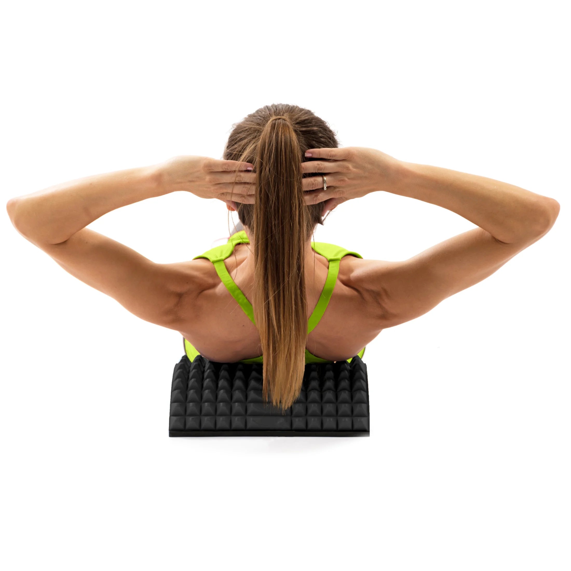 Arched Back Stretcher Orthopedic Traction Device, Black